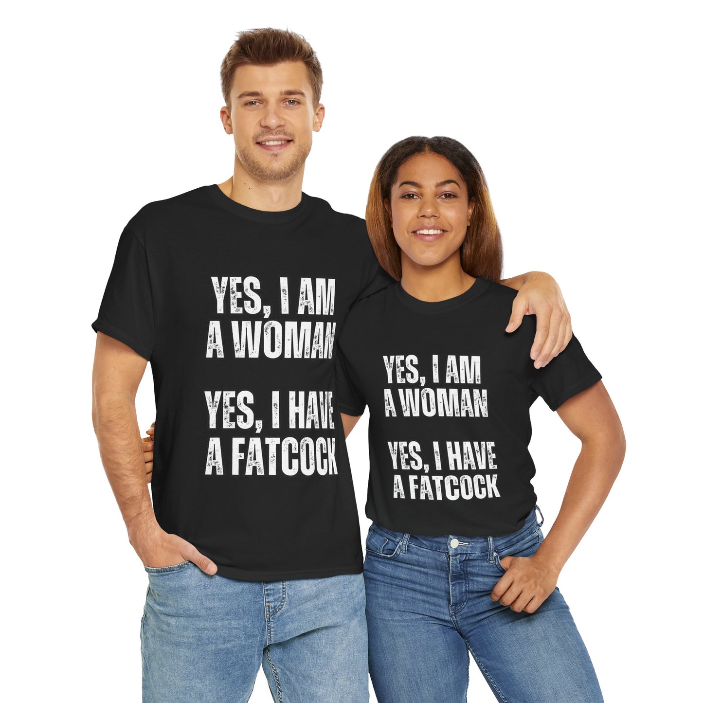 Unisex Heavy Cotton Tee- yes I'm a woman