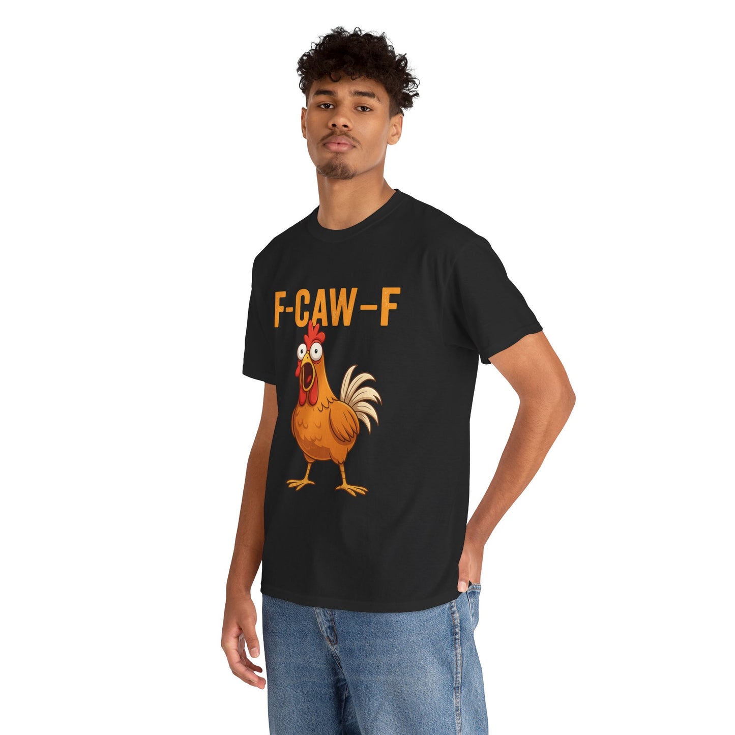 F-Caw-F Funny Chicken Tee, fuckoff
