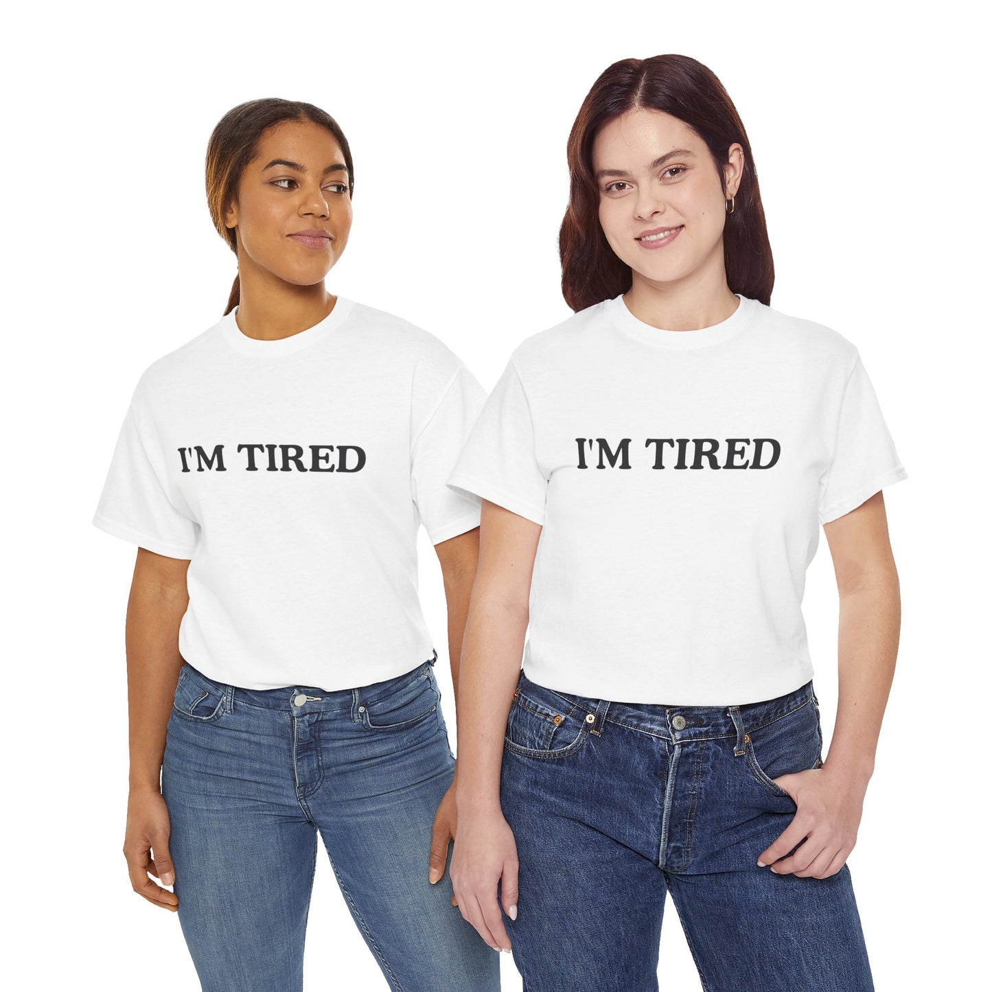I'M tired Unisex Cotton Tee