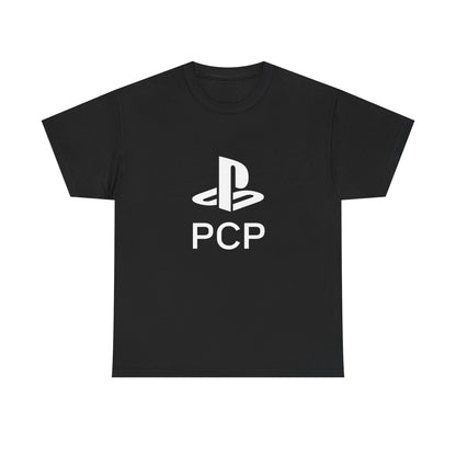 Unisex Heavy Cotton Tee - Retro PlayStation Inspired Design