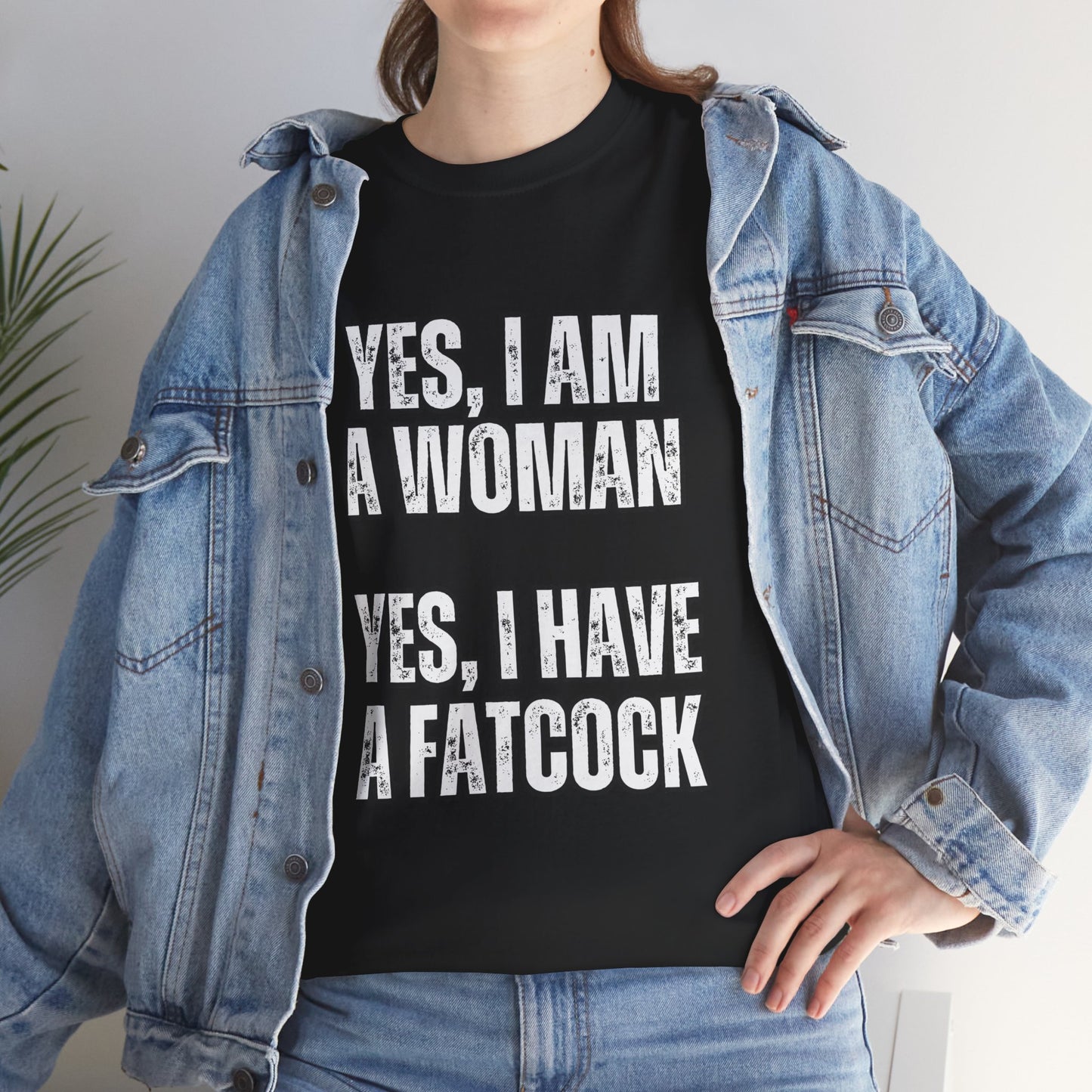 Unisex Heavy Cotton Tee- yes I'm a woman