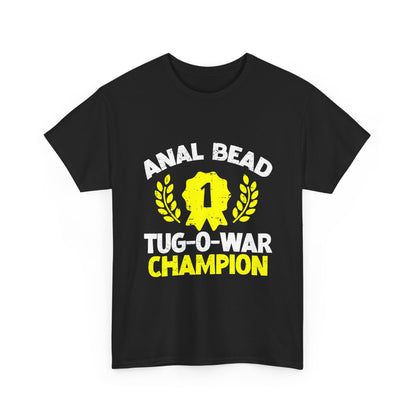 Funny Tug-O-War Champion Tee - Unisex Heavy Cotton, Humorous Shirt, Gift for Friends, Party Apparel, Weekend Casual Wear