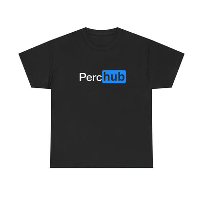 Cool Unisex Heavy Cotton Tee - Funny PercHub Graphic T-Shirt