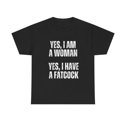 Unisex Heavy Cotton Tee- yes I'm a woman