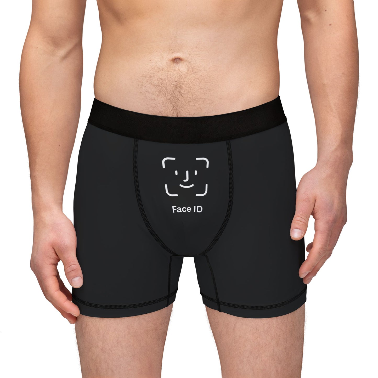 Face ID Men's Boxers: Fun, Comfy Underwear for Any Day, Casual Gift, Birthday Surprise, Unique Men's Loungewear