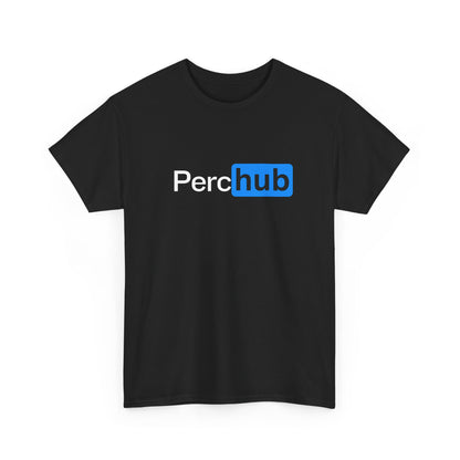 Cool Unisex Heavy Cotton Tee - Funny PercHub Graphic T-Shirt