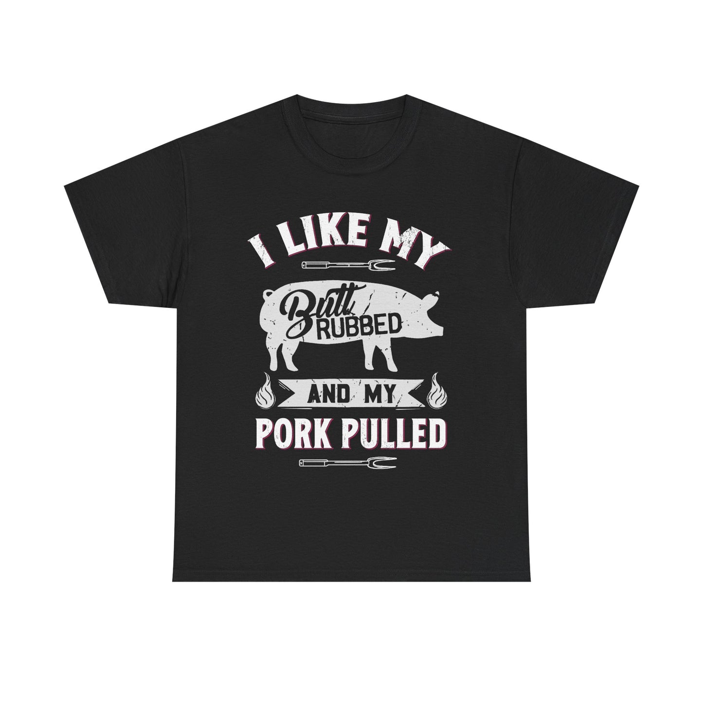 BBQ Lover's Cotton Tee - I Like My Butt Rubbed and My Pork Pulled, Gift for Grill Master, Funny BBQ Shirt, Unisex Cooking Apparel, [...]