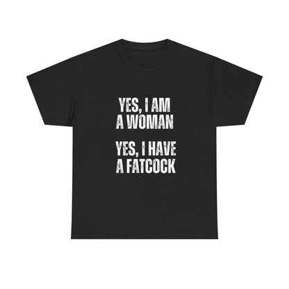 Unisex Heavy Cotton Tee- yes I'm a woman